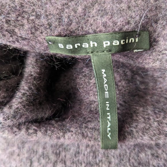 Sarah Pacini Purple Sweater - short sleeve mock neck - Picture 5 of 11